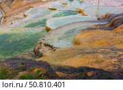 Thermal springs and terraces of Pamukkale. Стоковое фото, фотограф Яков Филимонов / Фотобанк Лори