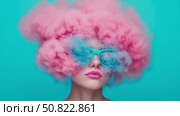 Dreamy Portrait with Candyfloss Hair. Стоковое AI-видео, аниматор Данила Большаков / Фотобанк Лори