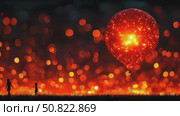 Red Balloon Night. Стоковое AI-видео, аниматор Данила Большаков / Фотобанк Лори