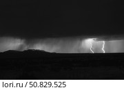 Lightning storm over northern New Mexico plains. Стоковое фото, фотограф Roth Ritter/Stocktrek Images / ТАСС / Фотобанк Лори