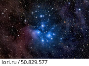 The Pleiades, also known as the Seven Sisters. Стоковое фото, фотограф Roth Ritter/Stocktrek Images / ТАСС / Фотобанк Лори
