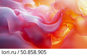 Abstract Fluid Art: Ethereal Waves of Gradient Color, Serene Movement of Swirls and Curves for Modern Aesthetic. Стоковое AI-изображение, AI-художник Данила Большаков / Фотобанк Лори