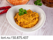Indian cuisine - Lentil vegan dal. Стоковое фото, фотограф Андрей Старостин / Фотобанк Лори