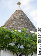 Италия. Альбарабелло. Вид на традиционные дома-трулли. Italy. Alberobello. A view of traditional trulli houses. Стоковое фото, фотограф Алексей Смышляев / Фотобанк Лори