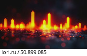 Abstract nocturnal metropolis awash in glowing amber and crimson light with ethereal reflections. Стоковое AI-видео, аниматор Данила Большаков / Фотобанк Лори