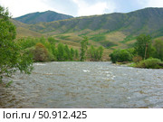 Tempestuous river in mountain. Стоковое фото, фотограф Шипицин Евгений Витальевич / Фотобанк Лори