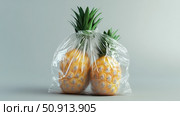 biodegradable plastic food bag ai generated. Стоковое AI-изображение, AI-художник Vectorwin / Фотобанк Лори