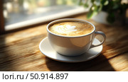 latte national coffee day ai generated. Стоковое AI-изображение, AI-художник Vectorwin / Фотобанк Лори