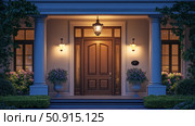 threshold family front door ai generated. Стоковое AI-изображение, AI-художник Vectorwin / Фотобанк Лори