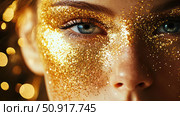 luxury gold glitter ai generated. Стоковое AI-изображение, AI-художник Vectorwin / Фотобанк Лори