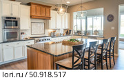 concrete counter top kitchen ai generated. Стоковое AI-изображение, AI-художник Vectorwin / Фотобанк Лори