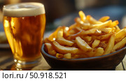 ale beer fries ai generated. Стоковое AI-изображение, AI-художник Vectorwin / Фотобанк Лори