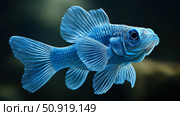 guppy blue fish ai generated. Стоковое AI-изображение, AI-художник Vectorwin / Фотобанк Лори