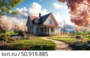 declutter house spring ai generated. Стоковое AI-изображение, AI-художник Vectorwin / Фотобанк Лори