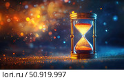 delay blinking hourglass ai generated. Стоковое AI-изображение, AI-художник Vectorwin / Фотобанк Лори