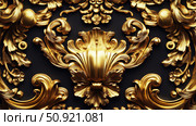 rococo ornate gold ai generated. Стоковое AI-изображение, AI-художник Vectorwin / Фотобанк Лори