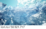 freeze ice under water ai generated. Стоковое AI-изображение, AI-художник Vectorwin / Фотобанк Лори