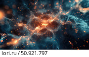 decoherence collapsing quantum particle ai generated. Стоковое AI-изображение, AI-художник Vectorwin / Фотобанк Лори