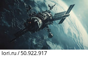 communication rotating tech satellite ai generated. Стоковое AI-изображение, AI-художник Vectorwin / Фотобанк Лори