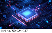 threads illuminating CPU ai generated. Стоковое AI-изображение, AI-художник Vectorwin / Фотобанк Лори