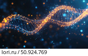 force stretching DNA strand ai generated. Стоковое AI-изображение, AI-художник Vectorwin / Фотобанк Лори