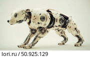 quadruped flowing robot dog ai generated. Стоковое AI-изображение, AI-художник Vectorwin / Фотобанк Лори