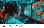 malfunction glitching call center ai generated. Стоковое AI-изображение, AI-художник Vectorwin / Фотобанк Лори