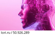 malfunction glitching cybernetic implant ai generated. Стоковое AI-изображение, AI-художник Vectorwin / Фотобанк Лори