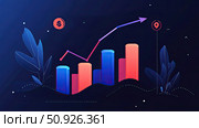 ch floating revenue chart ai generated. Стоковое AI-изображение, AI-художник Vectorwin / Фотобанк Лори