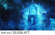 un lighting up lock ai generated. Стоковое AI-изображение, AI-художник Vectorwin / Фотобанк Лори