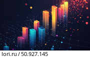 scanner scanning bar chart ai generated. Стоковое AI-изображение, AI-художник Vectorwin / Фотобанк Лори