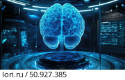 synapse replicating brain ai generated. Стоковое AI-изображение, AI-художник Vectorwin / Фотобанк Лори