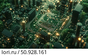flux dissolving electronic board ai generated. Стоковое AI-изображение, AI-художник Vectorwin / Фотобанк Лори
