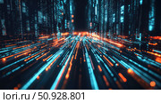 bandwidth pulsating network traffic ai generated. Стоковое AI-изображение, AI-художник Vectorwin / Фотобанк Лори