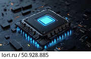 chipoverclocking blinking processor socket ai generated. Стоковое AI-изображение, AI-художник Vectorwin / Фотобанк Лори