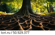 stability trees roots ai generated. Стоковое AI-изображение, AI-художник Vectorwin / Фотобанк Лори