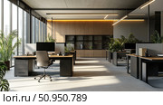 chair office workstations ai generated. Стоковое AI-изображение, AI-художник Vectorwin / Фотобанк Лори
