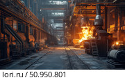 alloying metallurgical plant ai generated. Стоковое AI-изображение, AI-художник Vectorwin / Фотобанк Лори