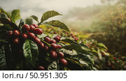 cappuccino coffee field ai generated. Стоковое AI-изображение, AI-художник Vectorwin / Фотобанк Лори