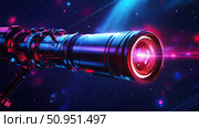 lens beaming telescope ai generated. Стоковое AI-изображение, AI-художник Vectorwin / Фотобанк Лори