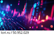 market vibrating stock chart ai generated. Стоковое AI-изображение, AI-художник Vectorwin / Фотобанк Лори