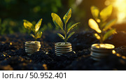 blockchain growing coin ai generated. Стоковое AI-изображение, AI-художник Vectorwin / Фотобанк Лори