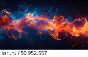 blaze merging fire ai generated. Стоковое AI-изображение, AI-художник Vectorwin / Фотобанк Лори