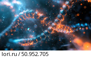 genome spiraling molecule ai generated. Стоковое AI-изображение, AI-художник Vectorwin / Фотобанк Лори