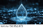 detection scanning radar water drop ai generated. Стоковое AI-изображение, AI-художник Vectorwin / Фотобанк Лори