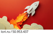 propulsion splitting rocket ai generated. Стоковое AI-изображение, AI-художник Vectorwin / Фотобанк Лори