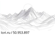 climbing emerging mountain ai generated. Стоковое AI-изображение, AI-художник Vectorwin / Фотобанк Лори