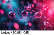 chemistry loading molecule ai generated. Стоковое AI-изображение, AI-художник Vectorwin / Фотобанк Лори