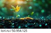 mining growing coin ai generated. Стоковое AI-изображение, AI-художник Vectorwin / Фотобанк Лори