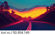 subgrade layering road ai generated. Стоковое AI-изображение, AI-художник Vectorwin / Фотобанк Лори